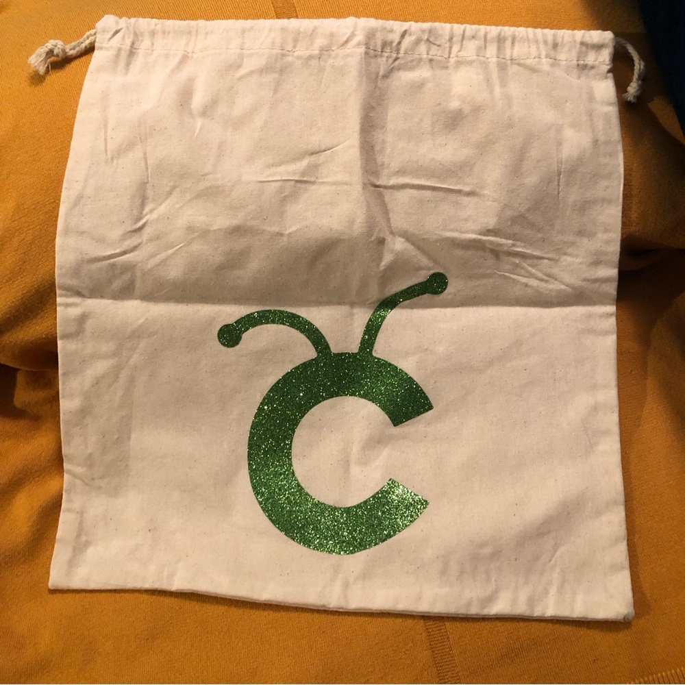 “CRICUT” THEMED canvas drawstring bag